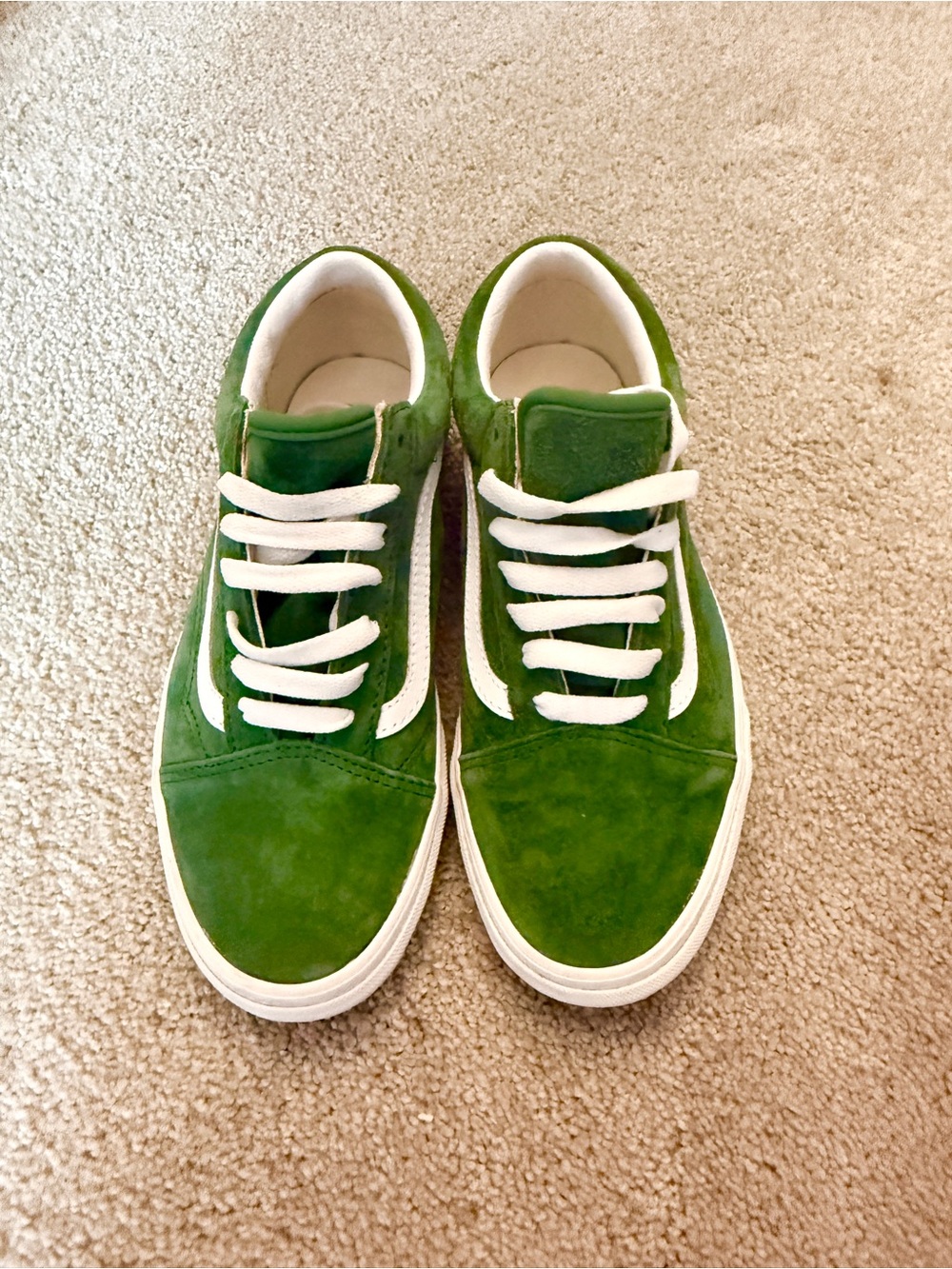 Vans Green Suede Skate Sneakers